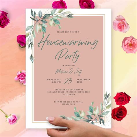 Housewarming Invitations Customize And Print Or Download