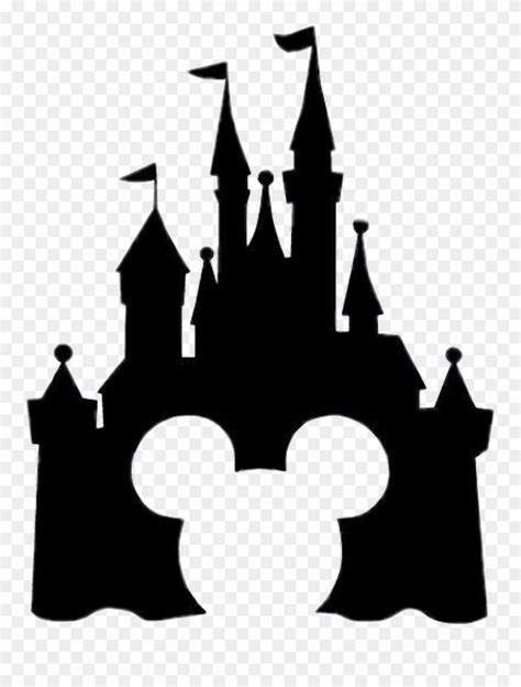 Download Disney Sticker Disney Castle Silhouette Clipart 3420406