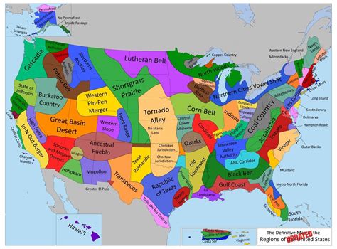 A Definitive Map Of Us Regions Maps On The Web
