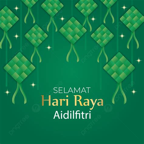 Selamat Hari Raya Aidilfitri Vector Colorful Background Hari Design