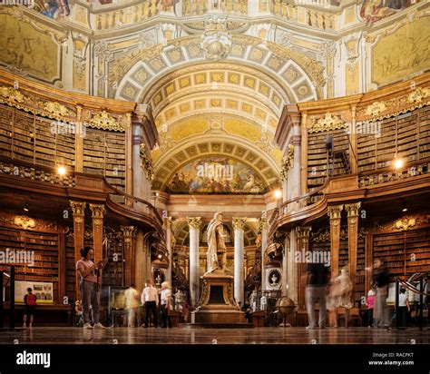 Interior Of The Austrian National Library Vienna Austria Europe