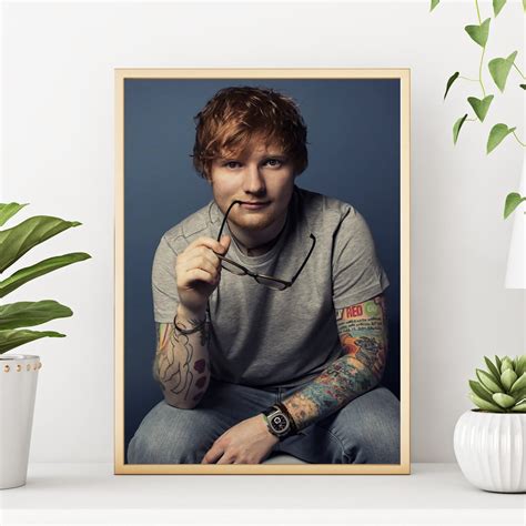Ed Sheeran Poster Ed Sheeran Druck Auf Leinwand Poster Ed Etsy