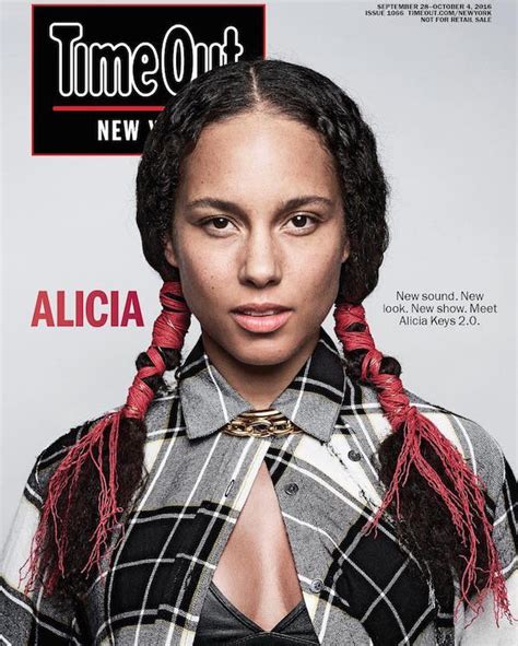 Alicia Keys Covers Time Out Magazine Make Up Free That Grape Juice