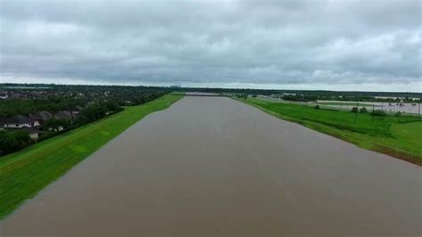 Aerial Footage Captures The Scale Of Flooding Near The Brazos River