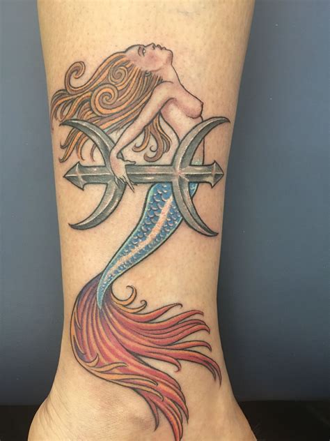 Mermaid Tattoo Pisces Tattoo Mermaid Tattoos Mermaid Pisces Tattoo