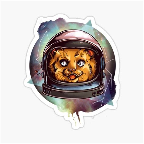 Kosmic Kat Sticker By Koolgear Redbubble