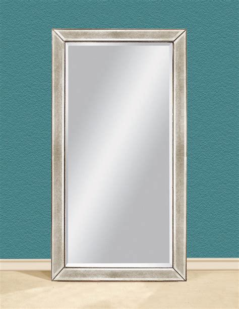 Bassett Mirror Beaded Leaner Mirror | Antique mirror frame, Floor mirror, Antique mirror