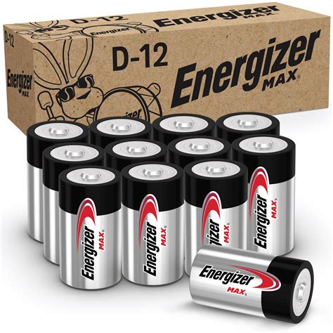 Energizer Max D Batteries Alkaline D Cell Batteries 12 Pack