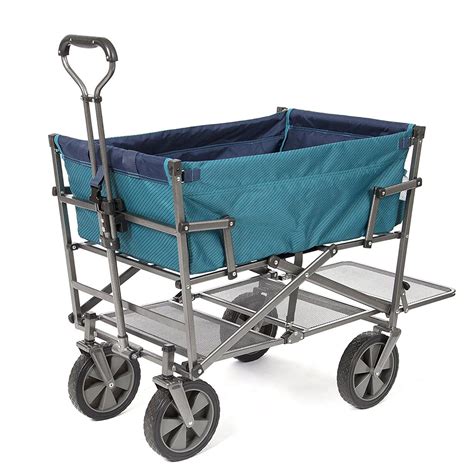 Mac Sports Collapsible Double Decker Garden Utility Wagon And Extended