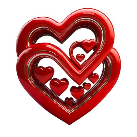 Premium Psd 3d Heart Illustration Symbol Of Love And Romance