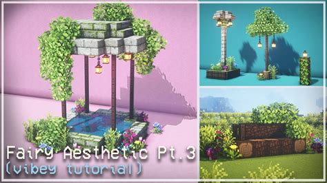 Minecraft Fairy Aesthetic Builds Pt3 🍄🌿 Fairytail Cottagecore