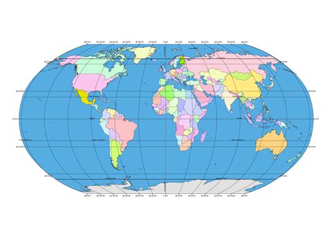 Ellipsoid Globe Map With Latitude Longitudeai Pdf Eps Cdr Files