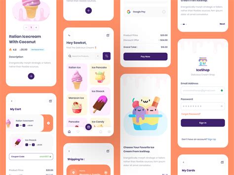 IceShop Ice Cream Shop App V UpLabs