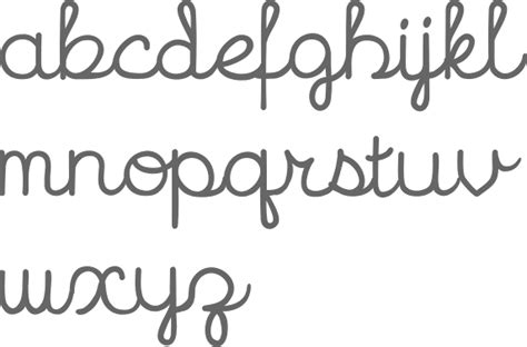 Simple Cursive Fonts Wesharepics