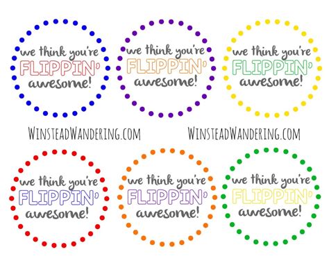 We Think Youre Flippin Awesome Free Printable