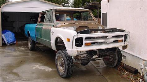 1968 Chevrolet C10 Crew Cab Lifted Truck Build Project Youtube