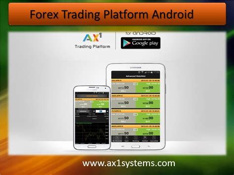Ax1 Systems Launches Best Android Trading Platform With The Ax1 Trader You Can Complete Control