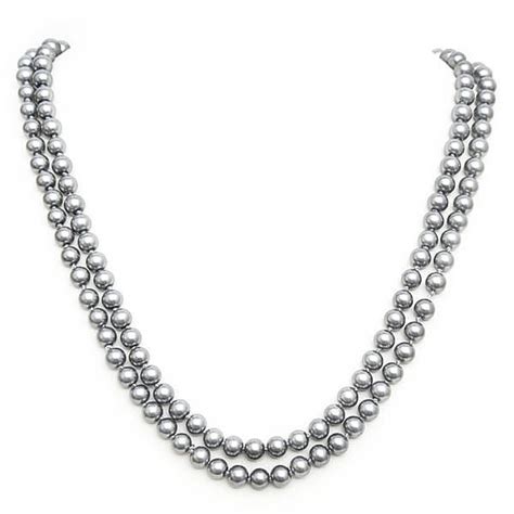 Necklace Classic Grey Pearls