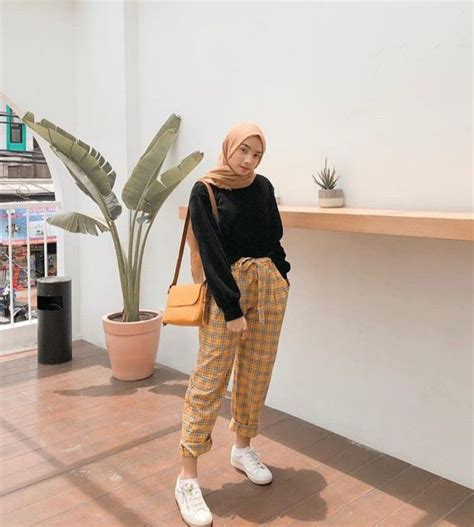 Pin Oleh Dnda Di Ootd For Hijab Style Casual Hijab Outfit Model