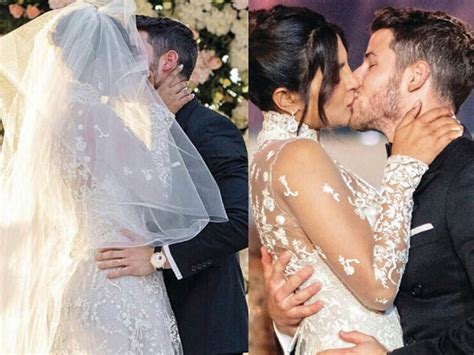 priyanka chopra and nick jonas wedding photos the couple seal their love with a kiss