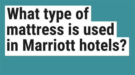 Order hotel mattress and hotel mattress sets for your property in bulk to get the best and lowest prices possible from national hospitality supply. What type of mattress is used in Marriott hotels? - YouTube