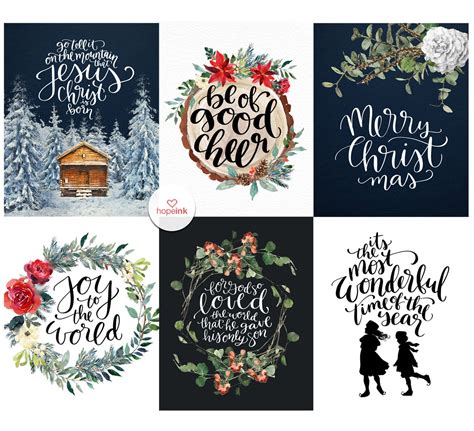 Woodland Christmas Cards — Hope Ink Hand Lettered Christmas Cards