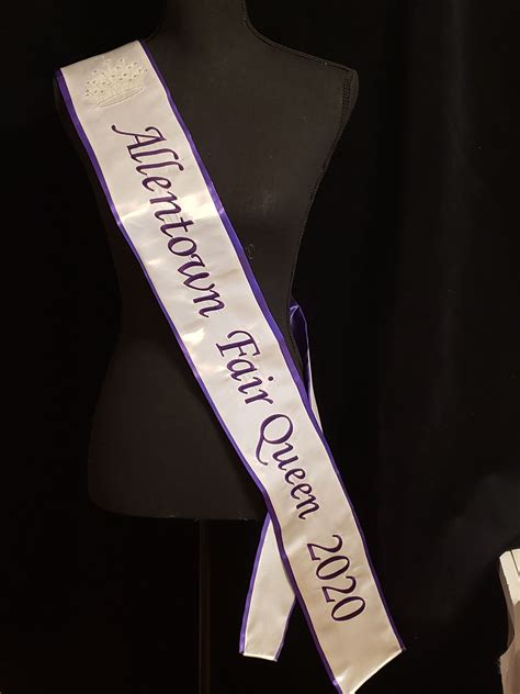 Custom Embroidered Sashes Pageanthomecoming Etsy