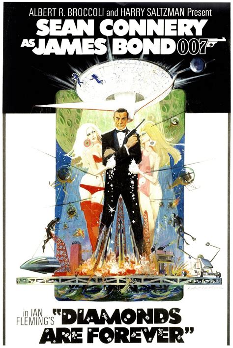Diamonds Are Forever James Bond Movie Poster Sean Connery Us