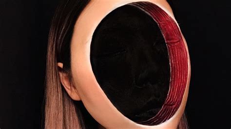 This Faceless Makeup By Mimi Choi Is The Scariest Optical Illusion Ever