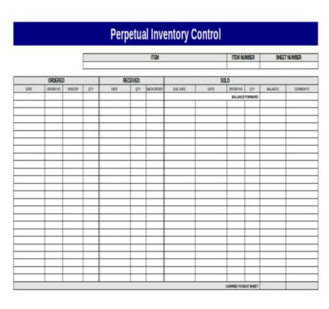 inventory templates  word excel pages