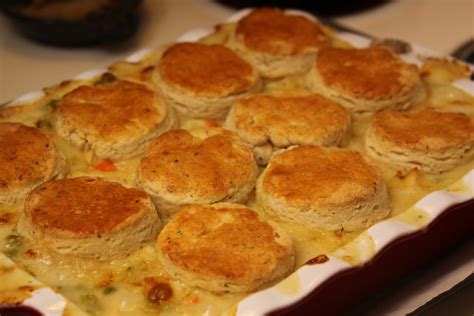 Add butter to hot pan and melt. Chicken Stew with Biscuits