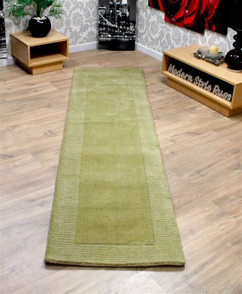 100 Wool Border Thick Quality Modern Long Carpet Hall Way Runner Rug