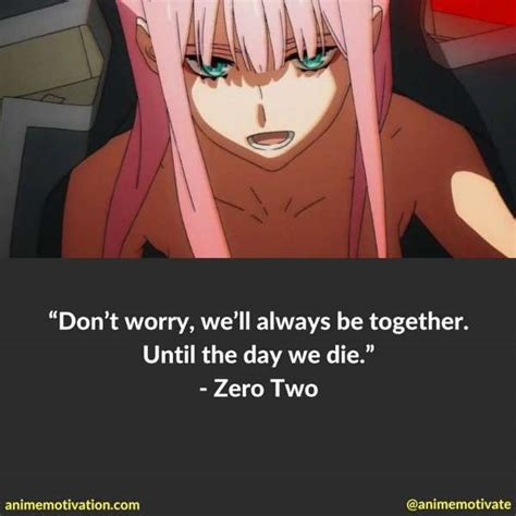 Zero Two Quotes Darling In The Franxx Anime Love Quotes Anime My Xxx