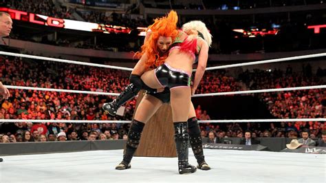 Becky Lynch Vs Alexa Bliss Smackdown Womens Championship Tables Match Photos Wwe