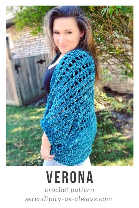 Check spelling or type a new query. Crochet PATTERN The Verona Shrug Velvet Cocoon Sweater ...