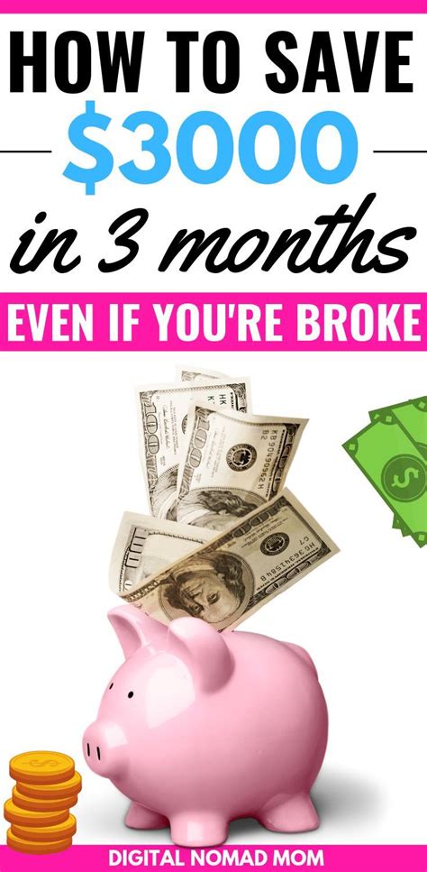 Want to know how much you could save? How to Save $3000 in 3 Months [Even If You're Broke ...