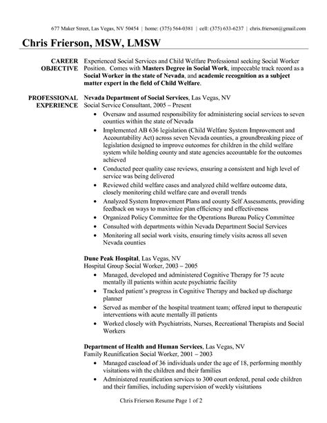 resume  social work famous social work resume examples   cool