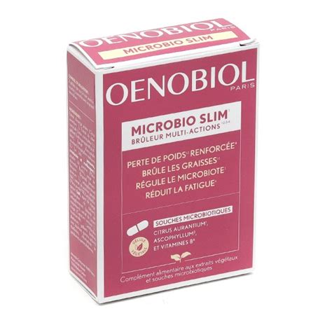Oeonobiol Microbio Slim Gélules Bruleur De Graisses Et Probiotiques