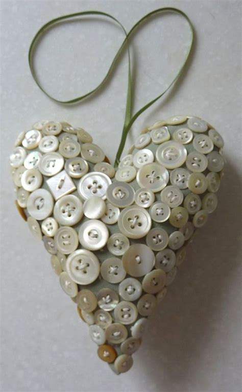 Nice Heart With Images Heart Crafts Button Crafts Crafts