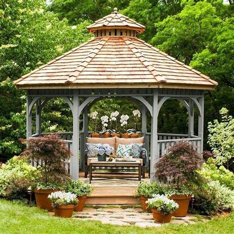 Why do you want to build a gazebo? 53 Cozy Gazebo Design Ideas For Your Backyard - HOMYSTYLE