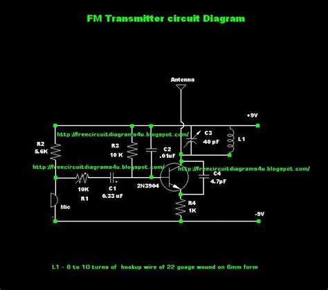 Free Circuit Diagrams 4u Simple Fm Transmitter Circuit