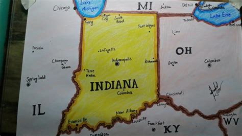 How To Draw Indiana Map Easy Saad Youtube