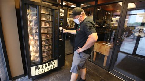 Meat Vending Machine Installed At Mccanns Local Meats In New York
