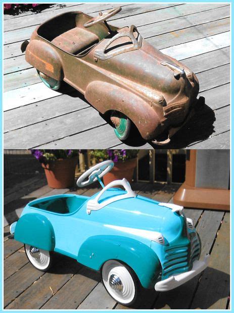 How To Restore An Antique Pedal Car Toy Pedal Cars Vintage Pedal
