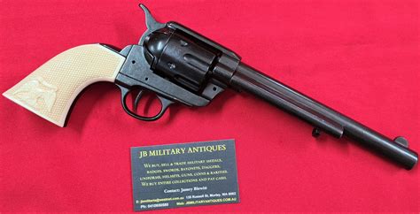 Denix Replica Gun 1873 Us Eagle Colt Peace Maker Revolver Pistol Jb