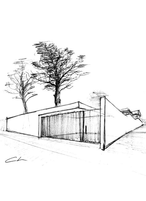 Boceto Realizado A Lápiz Por Jaume Chiralt Interior Architecture Sketch