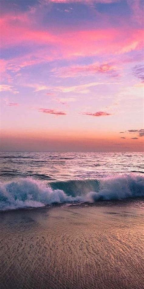 Aesthetic Sunset Pink Beach Wallpaper Images Slike