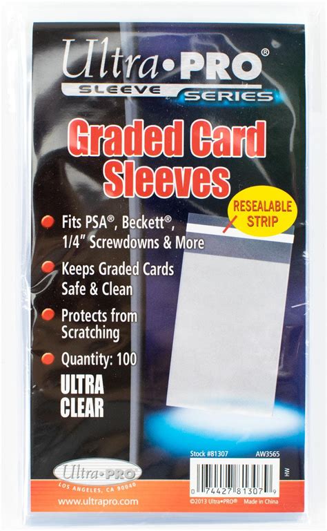Ultra Pro Graded Card Sleeves 100 Count Pack Da Card World