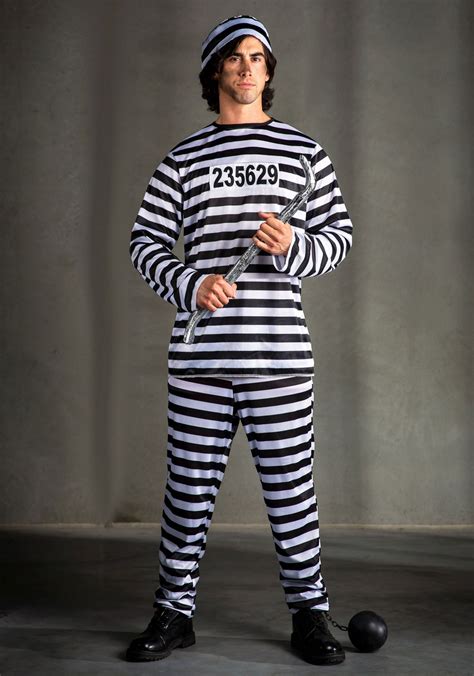 Mens Prisoner Costume Prison Jumpsuit Costumes In 2021 Prisoner