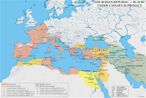 A Map Showing The Roman Empire During The Third Century Ad 477 To The